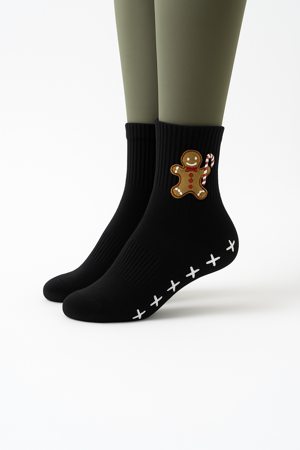 Gingerbread mad grip socks