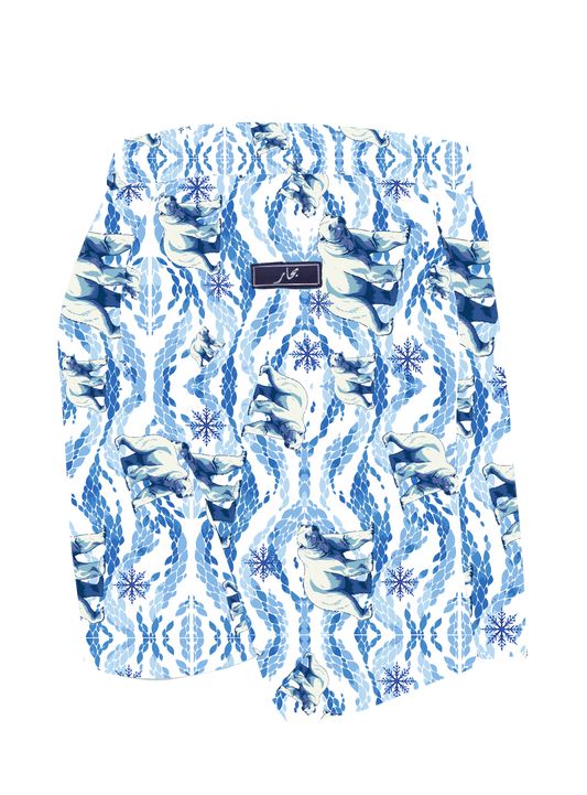Bihar Blues Swim Shorts - Kids