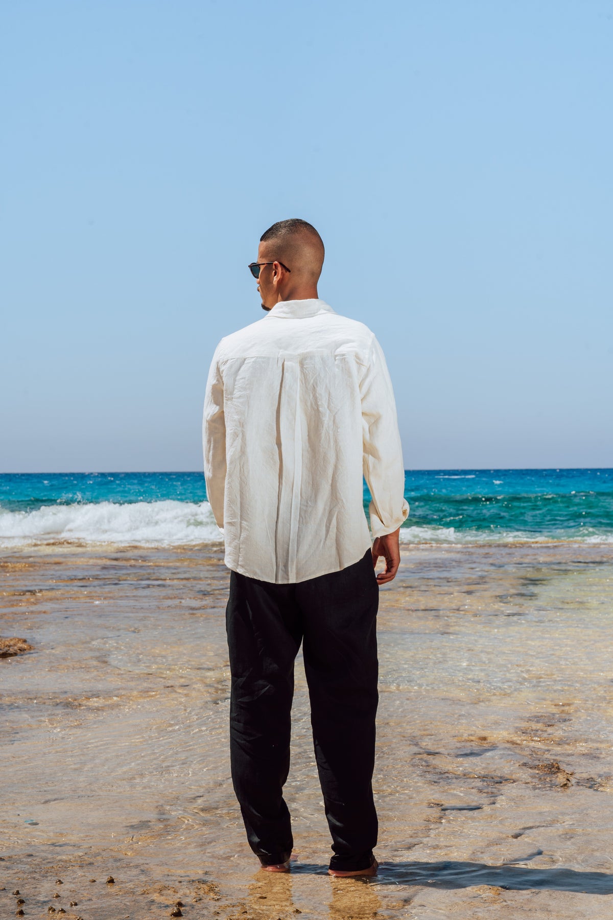 Cream Linen Shirt (Heavyweight)