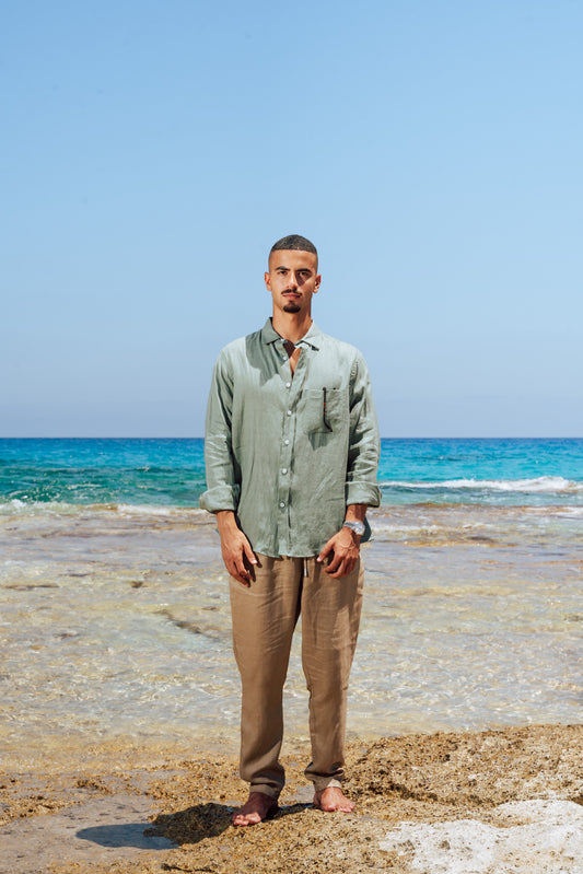 Sage Linen Shirt