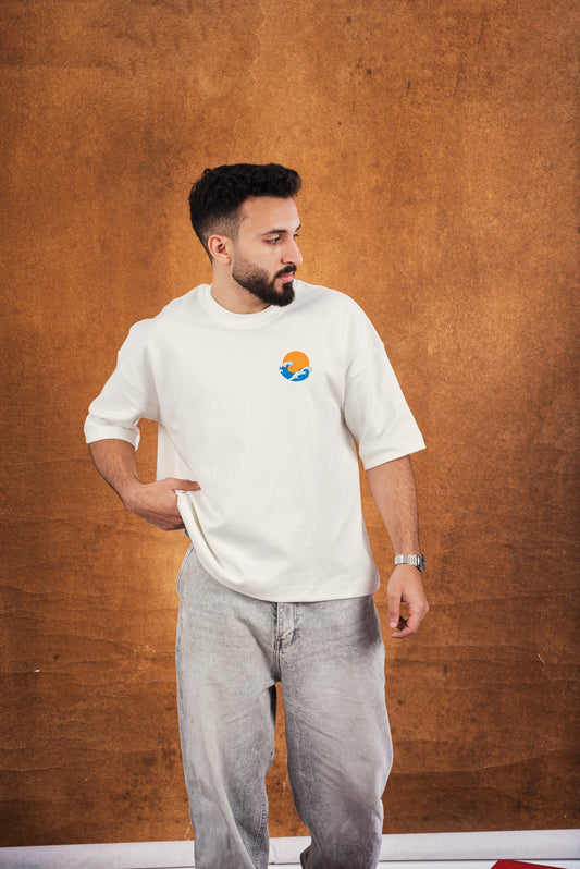 RW White Boxy-TEE "LISTEN TO YOUR SOUL"