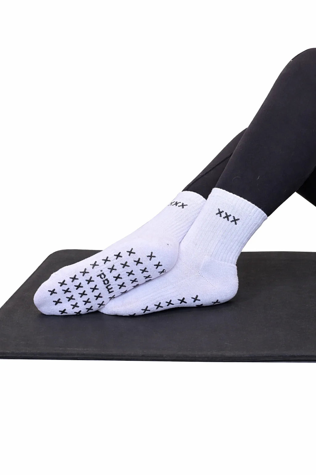 White classic mad grip socks