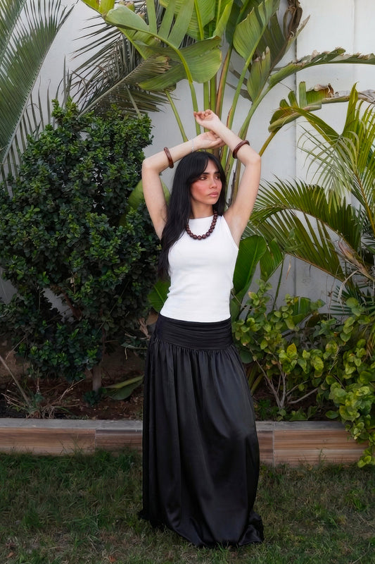 Cascade maxi skirt
