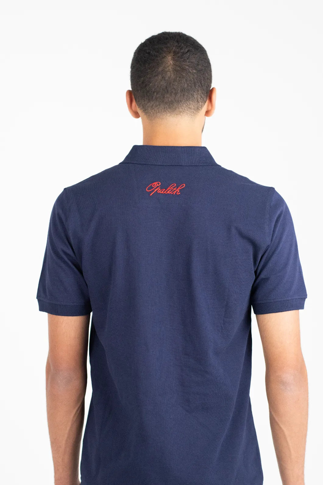 The Opalith Crest Navy Blue Polo