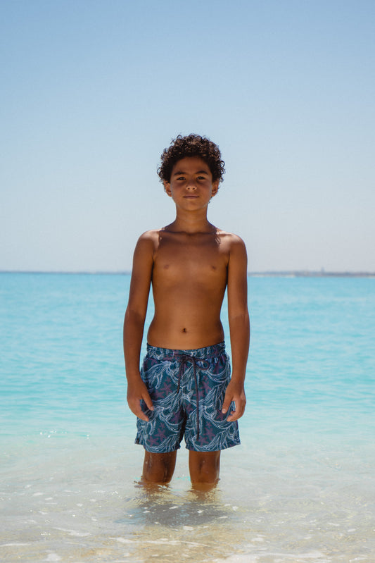 Whale Tide Swim Shorts - Kids
