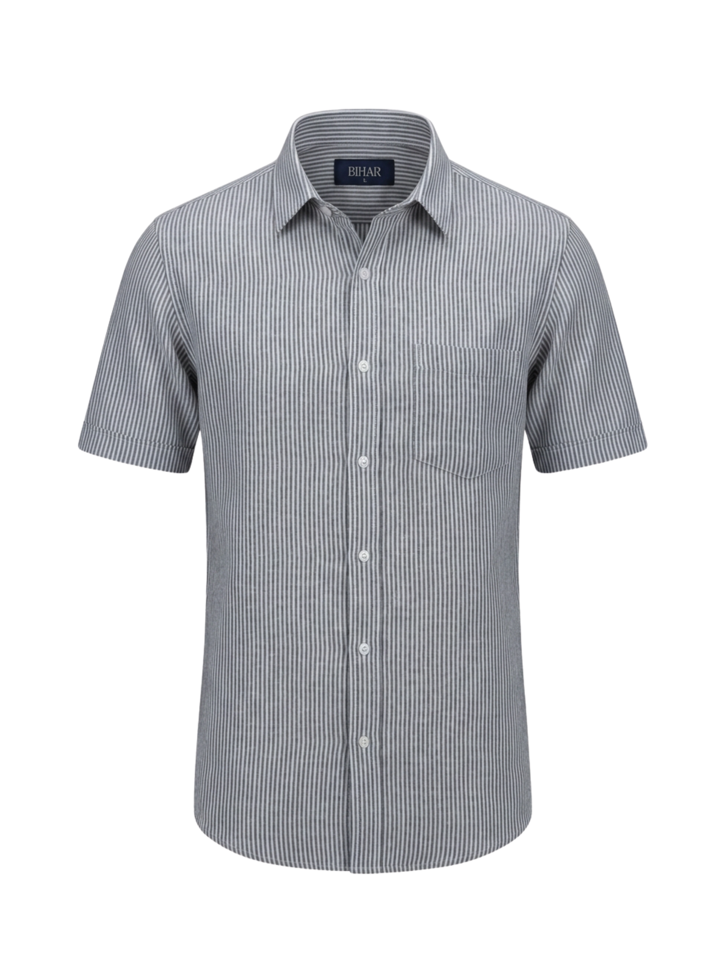 Sailor Stripe Short Sleeve Linen Shirt