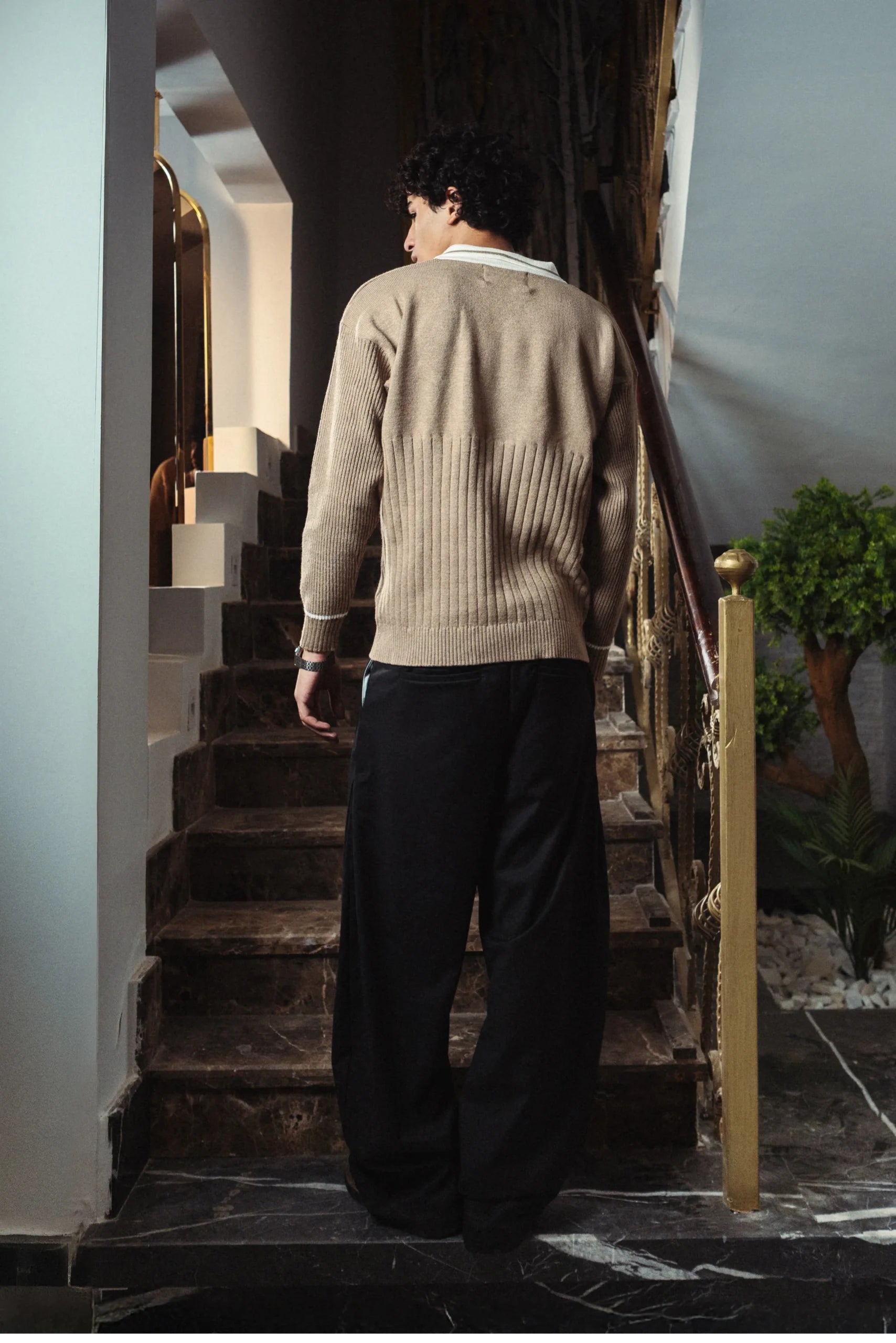 Arabian Beige Knitted Polo
