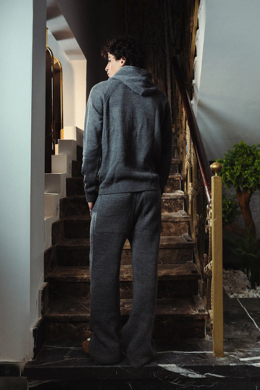 Full Double Zip Knitted Set