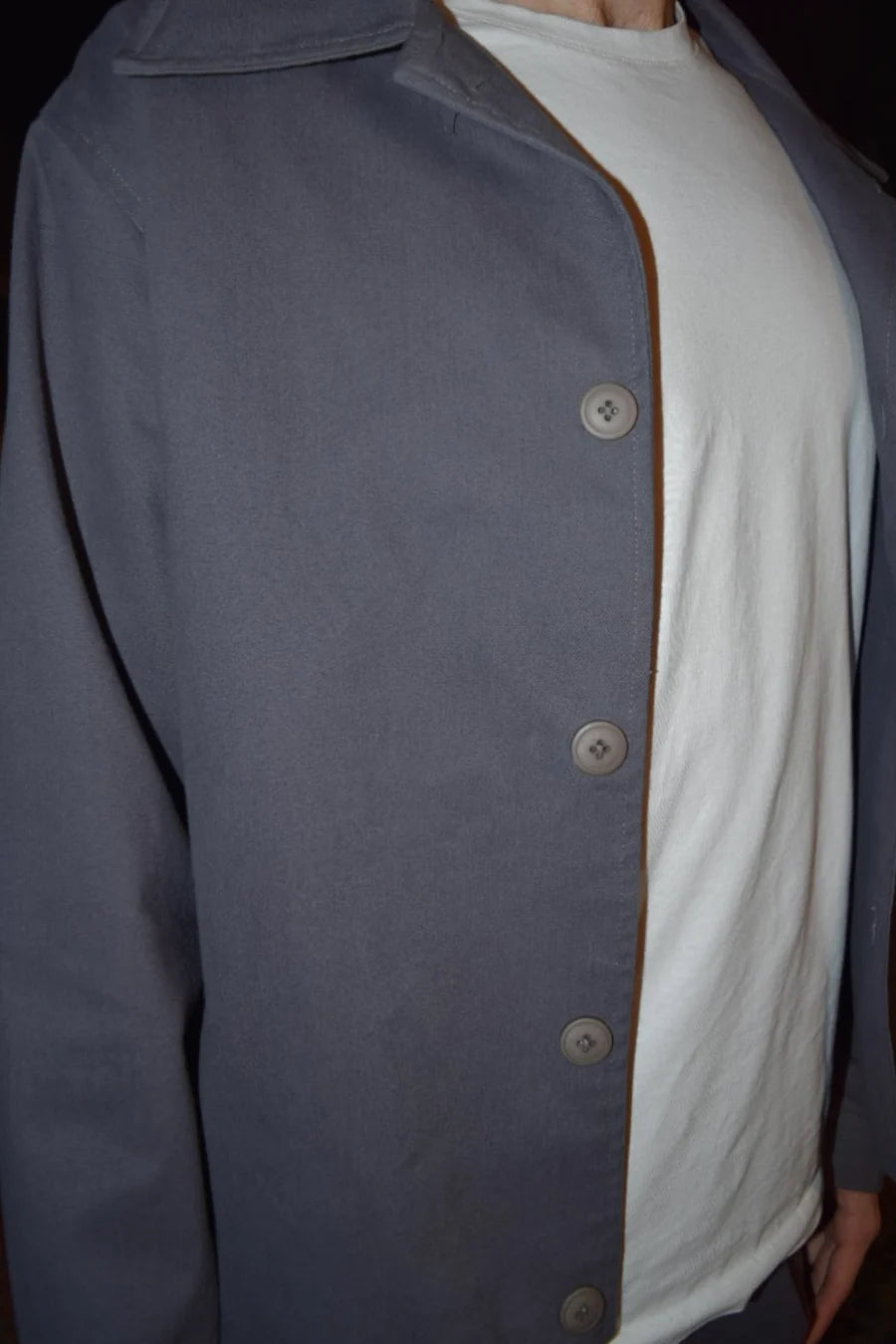 GREY GABARDINE JACKET