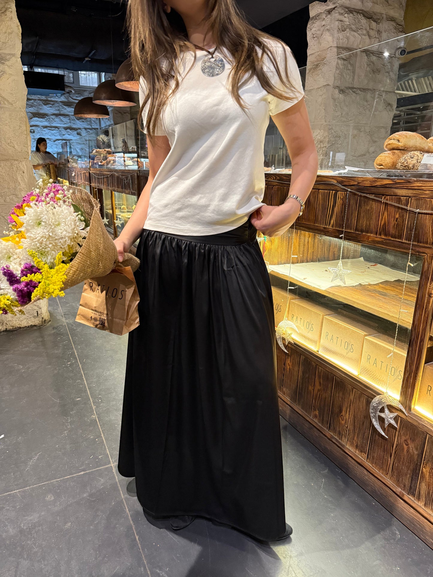 Cascade maxi skirt
