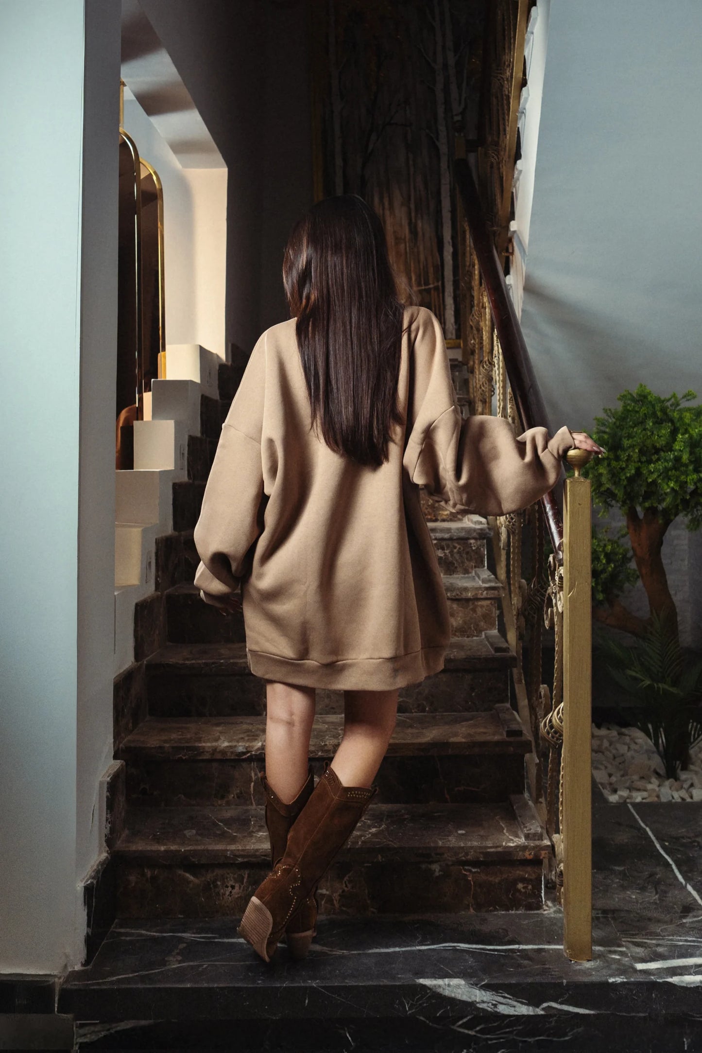 Oversized Longline Crewneck