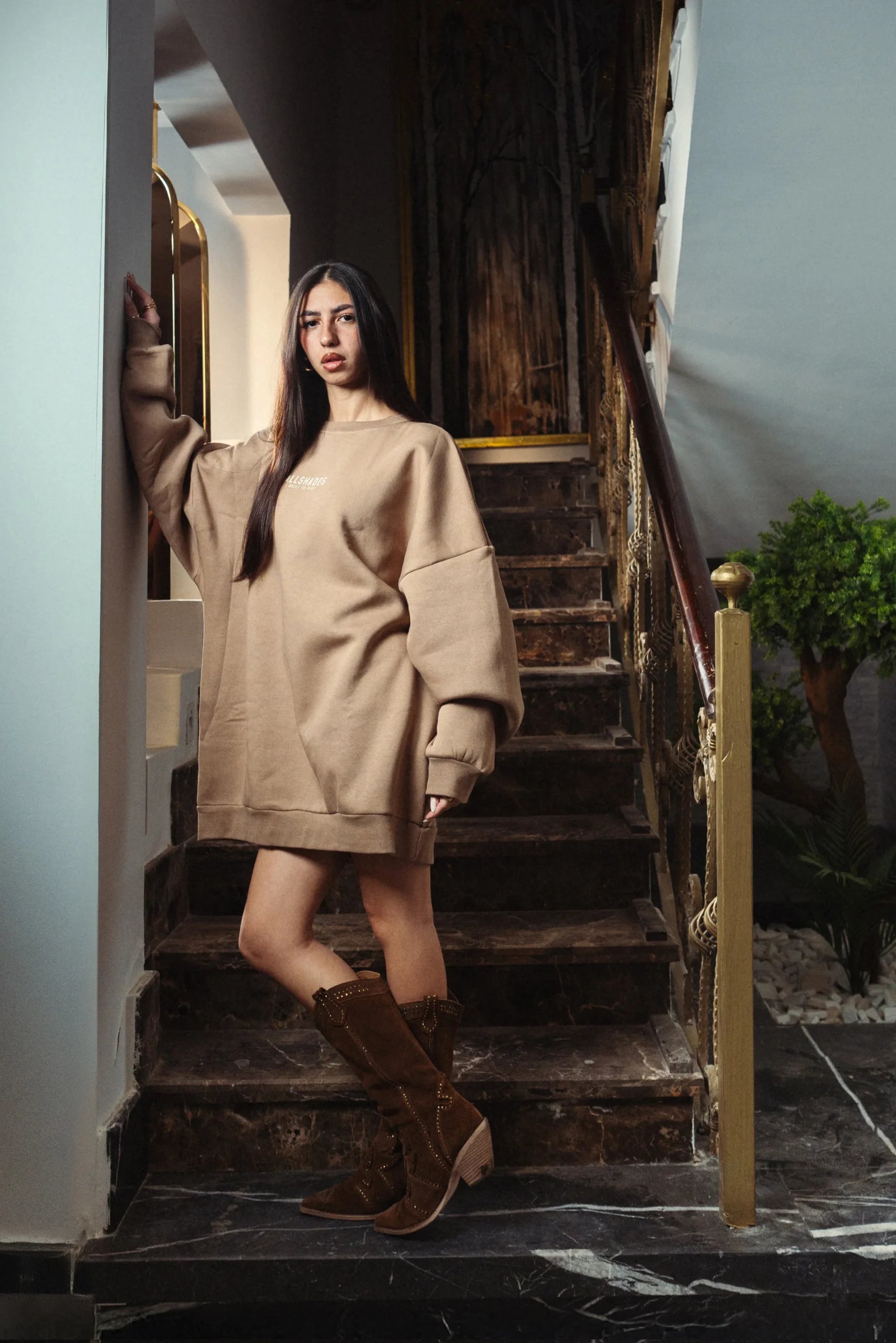 Oversized Longline Crewneck