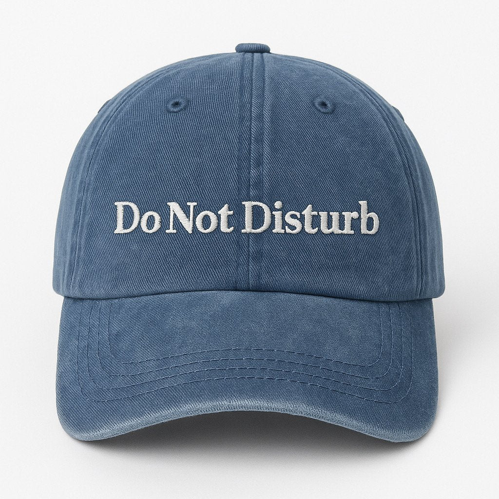 Do Not Disturb – Navy Washed Cap
