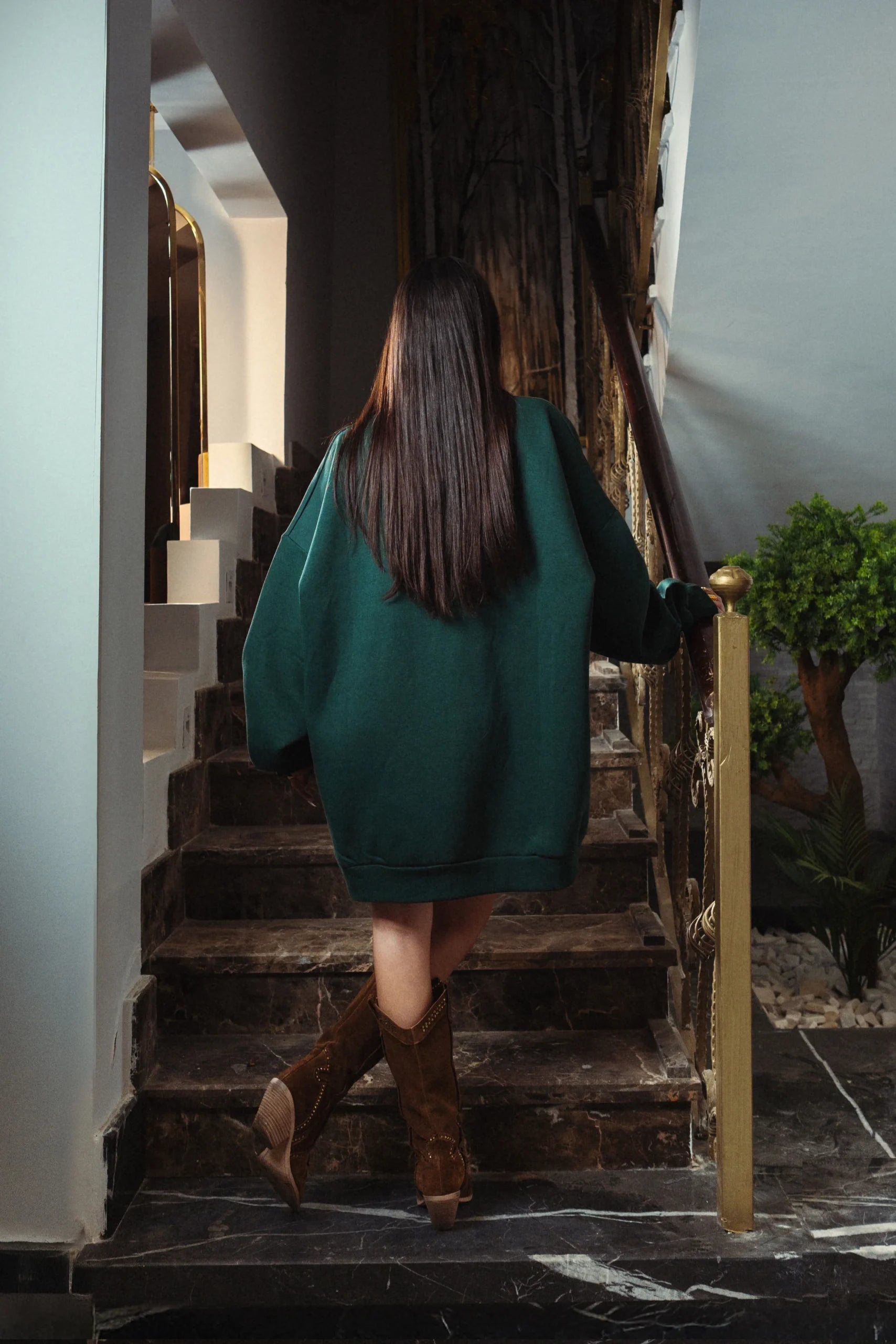 Oversized Longline Crewneck