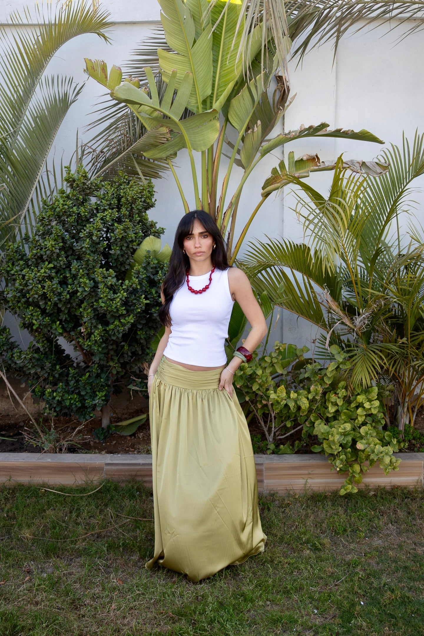 Cascade maxi skirt