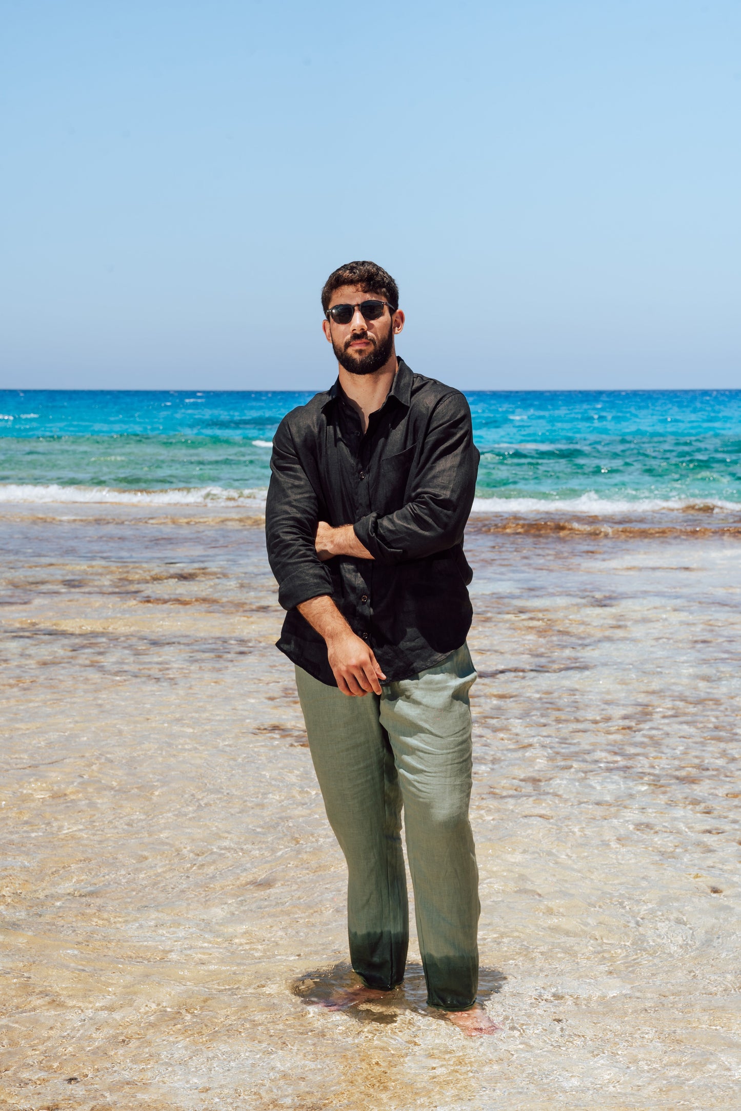 Black Linen Shirt