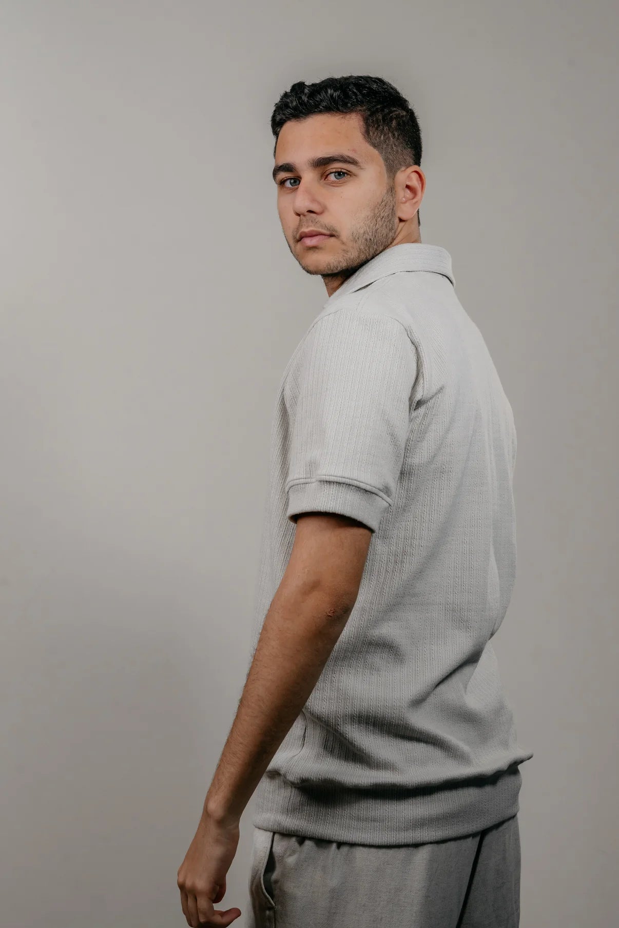 Textured Polo Shirt