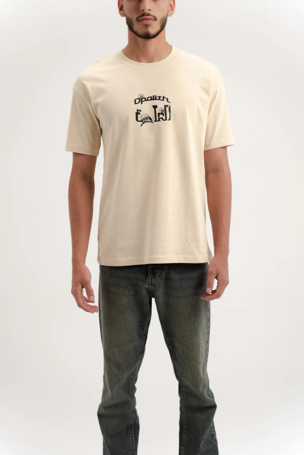 The Opalith Beige Rasmy T-shirt