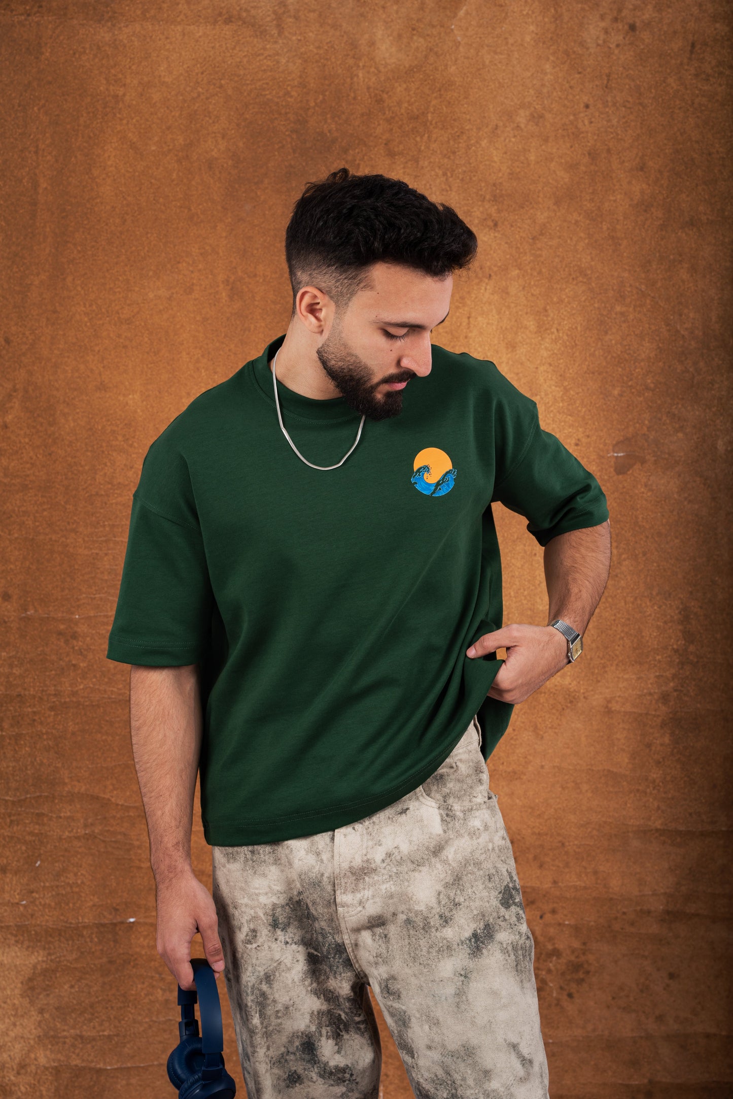 RW Green Boxy-TEE "LISTEN TO YOUR SOUL"