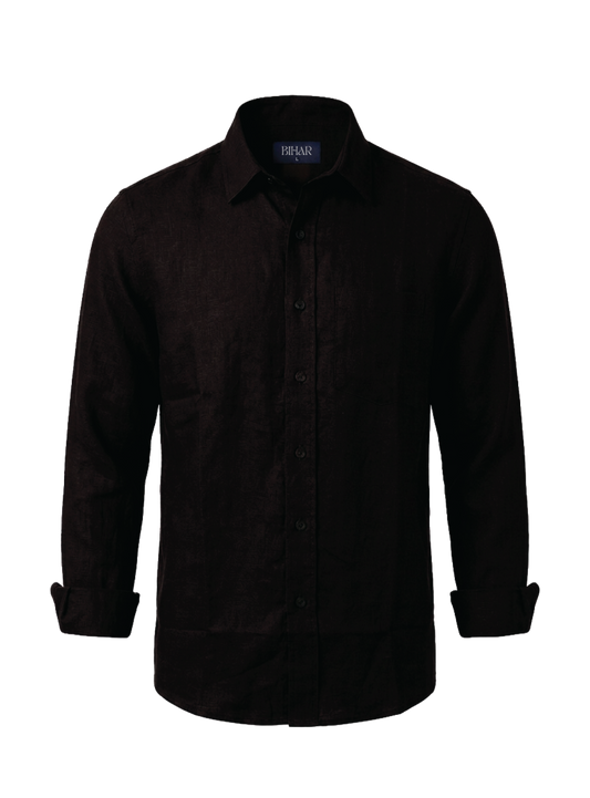 Espresso Linen Shirt