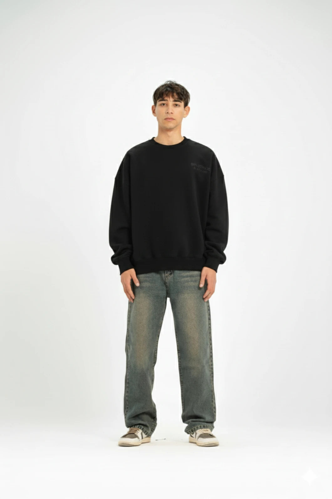 Black AV Artist Crew Neck
