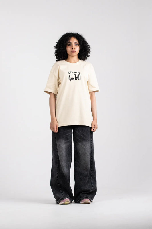 The Opalith Beige Rasmy T-shirt