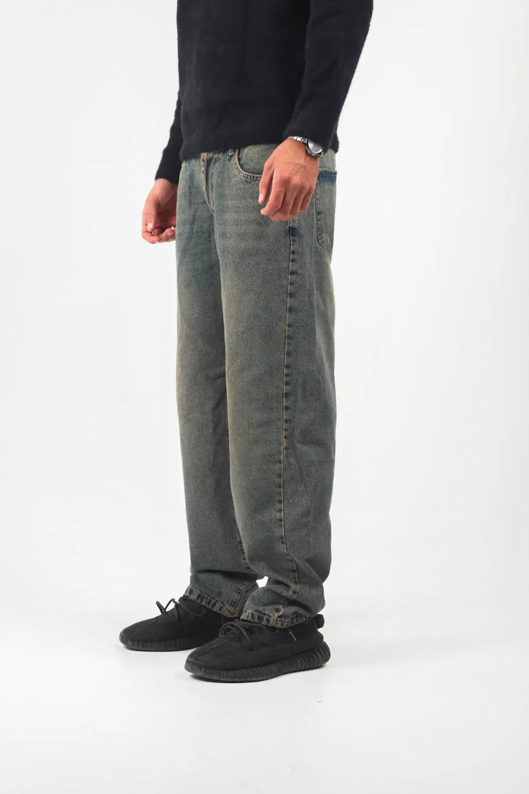 Washed Green Opalith Tretz Jeans