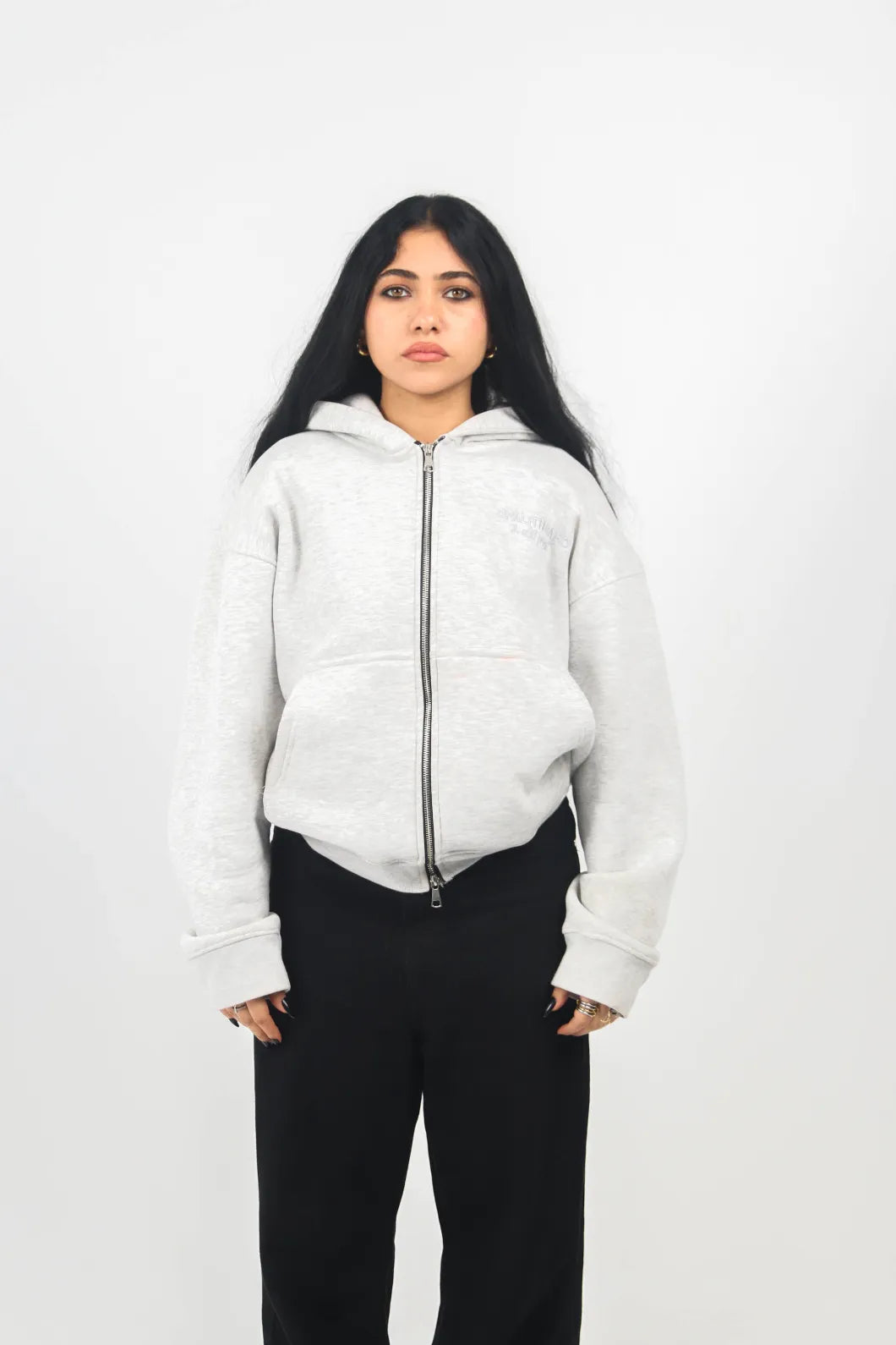Grey AV Artist Double Zipper