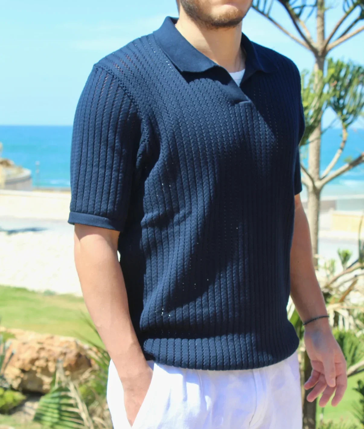 Knitted Polo T-shirt