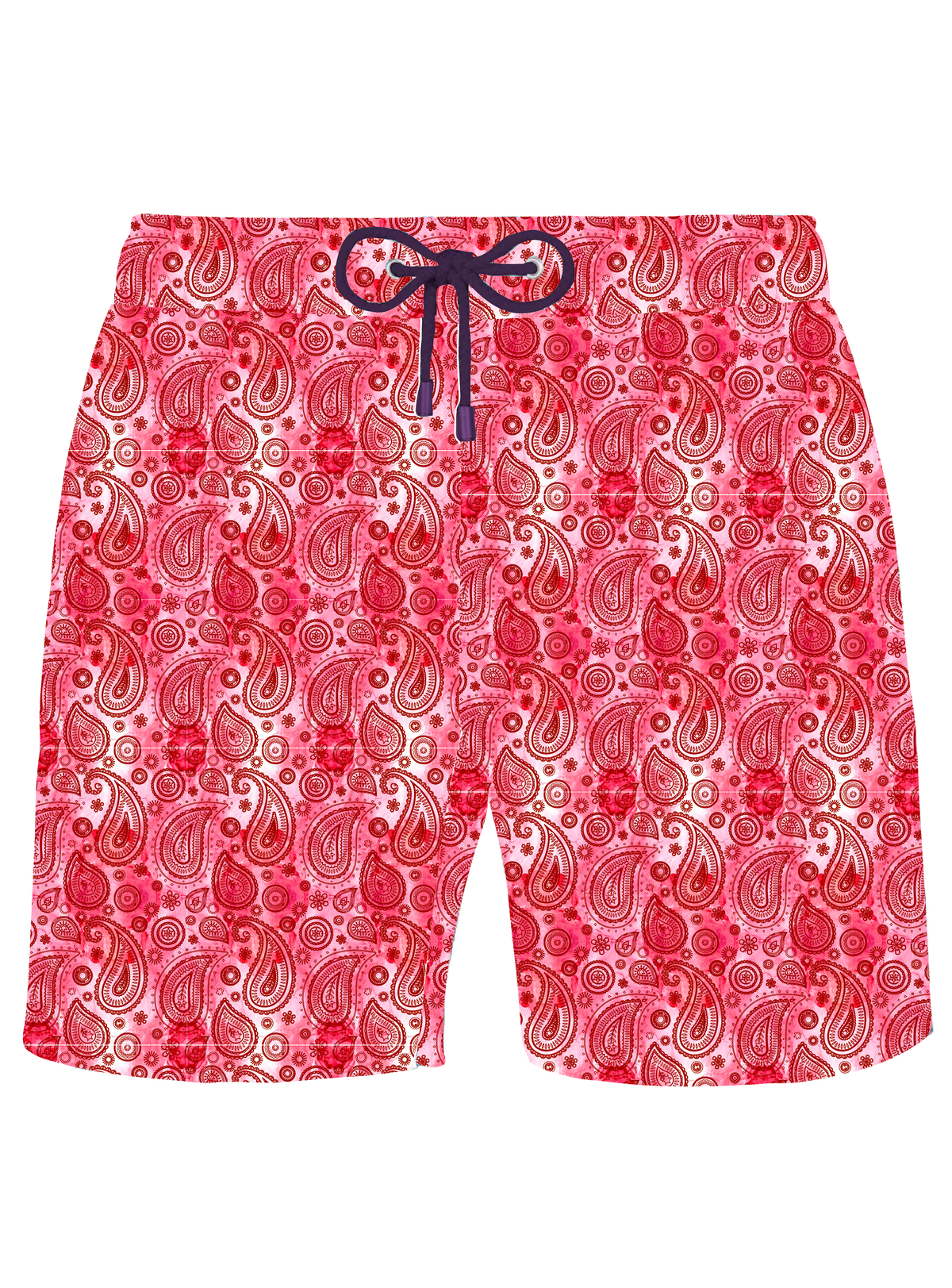 Pink Paisley Swim Shorts - Kids