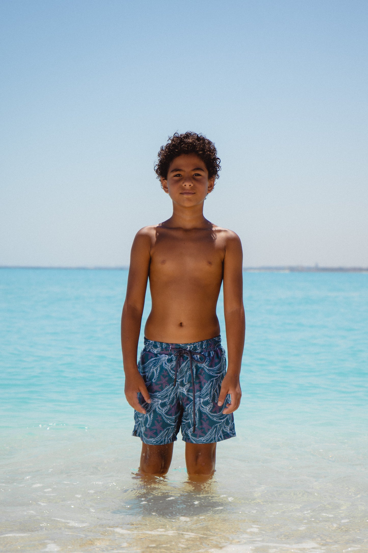 Whale Tide Swim Shorts - Kids