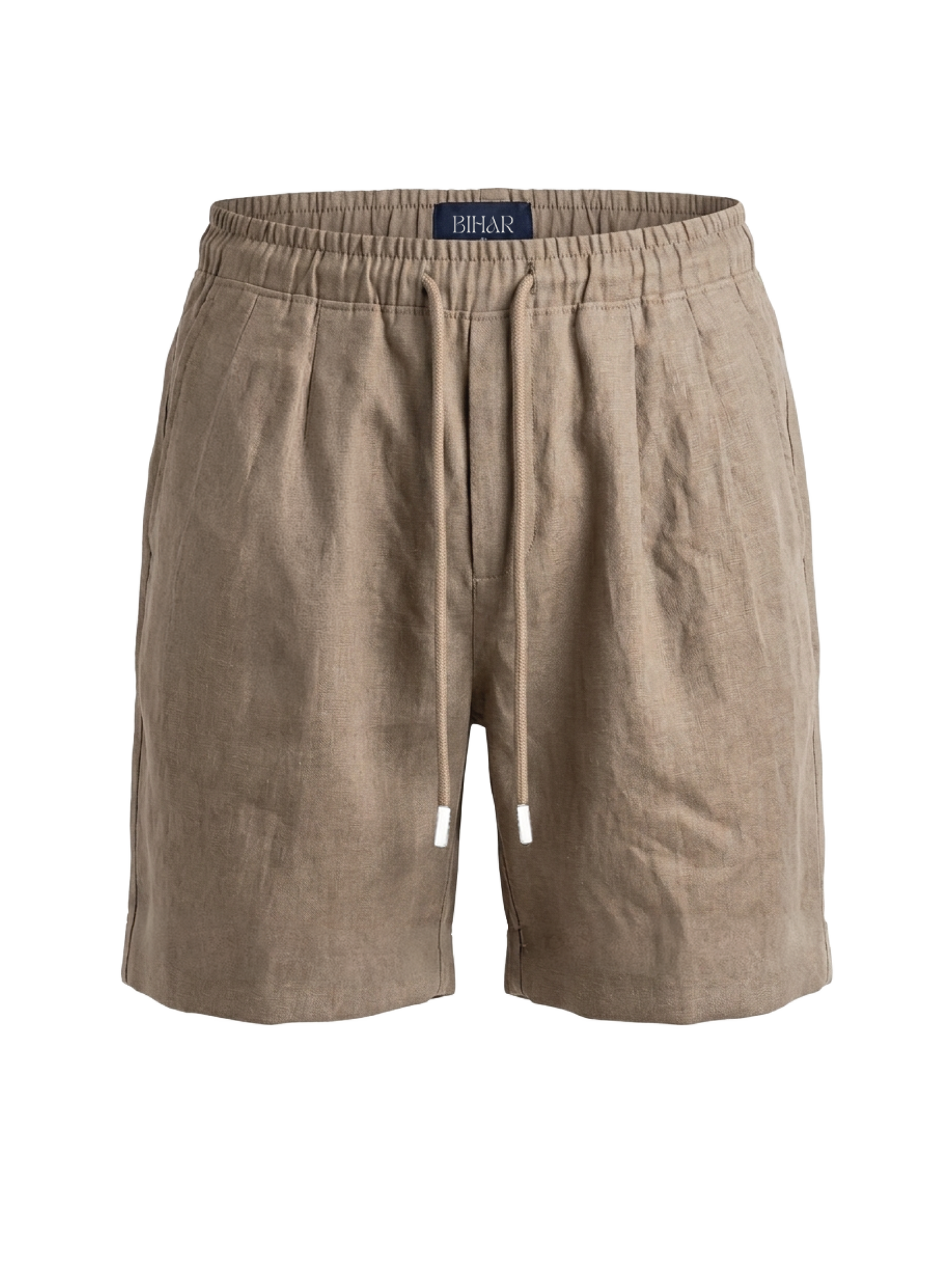 Tan Linen Shorts