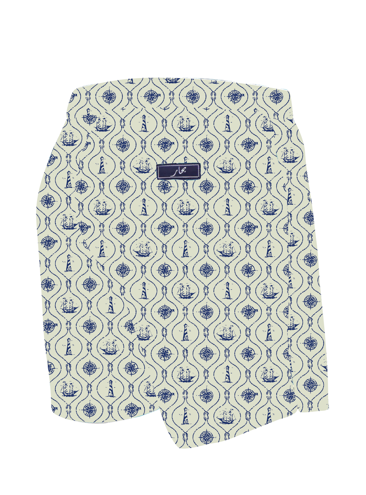 Monochrome Boats Swim Shorts - Adults