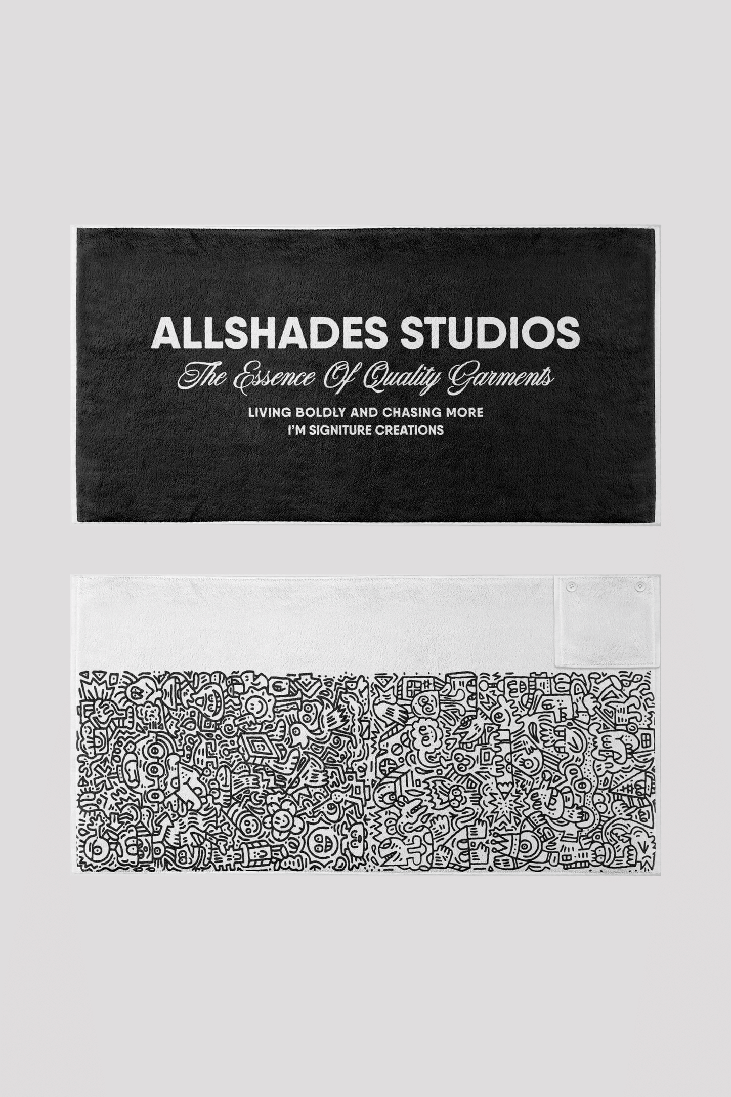 Black Micro Fiber Towel