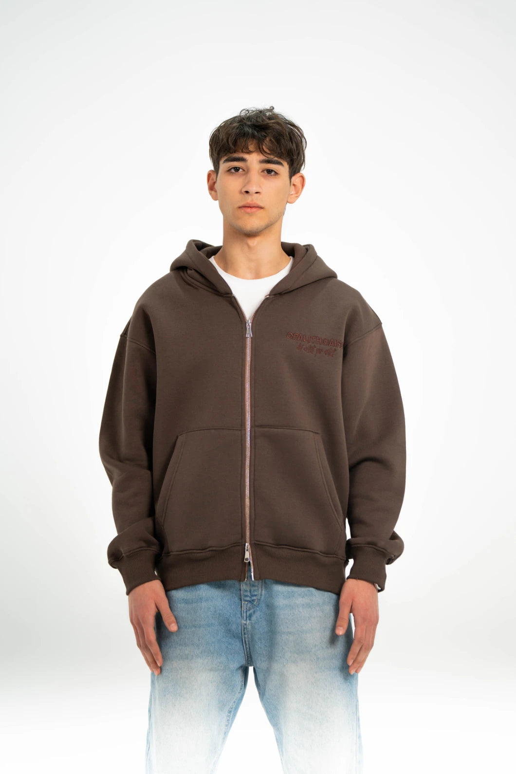 Brown AV Artist Double Zipper