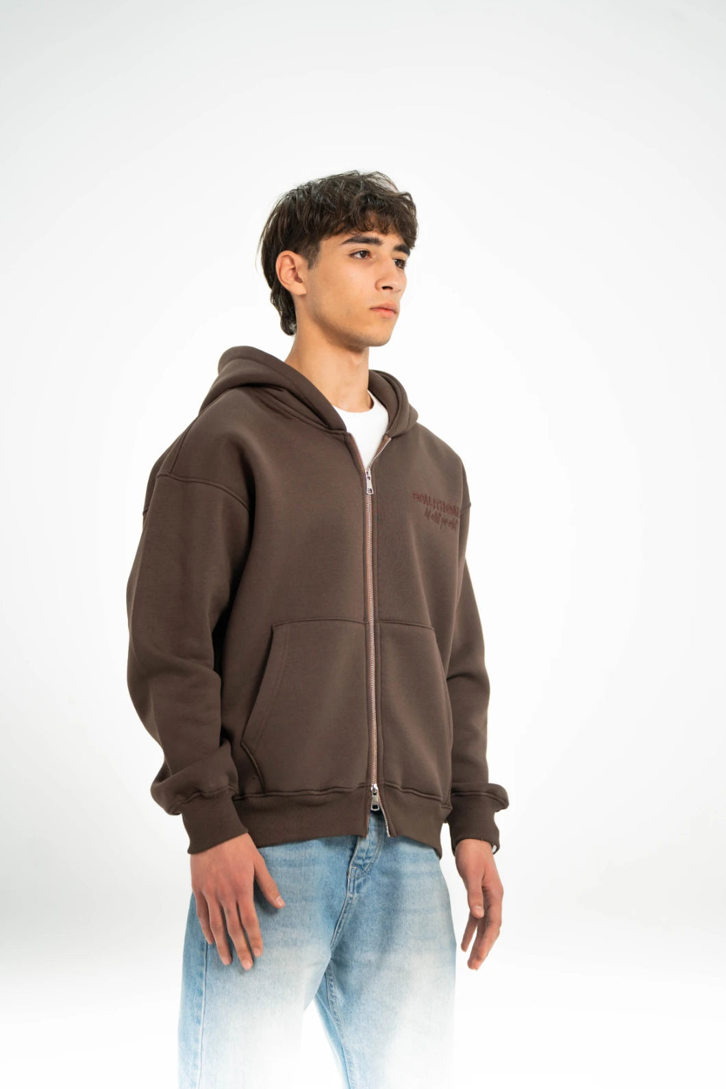 Brown AV Artist Double Zipper