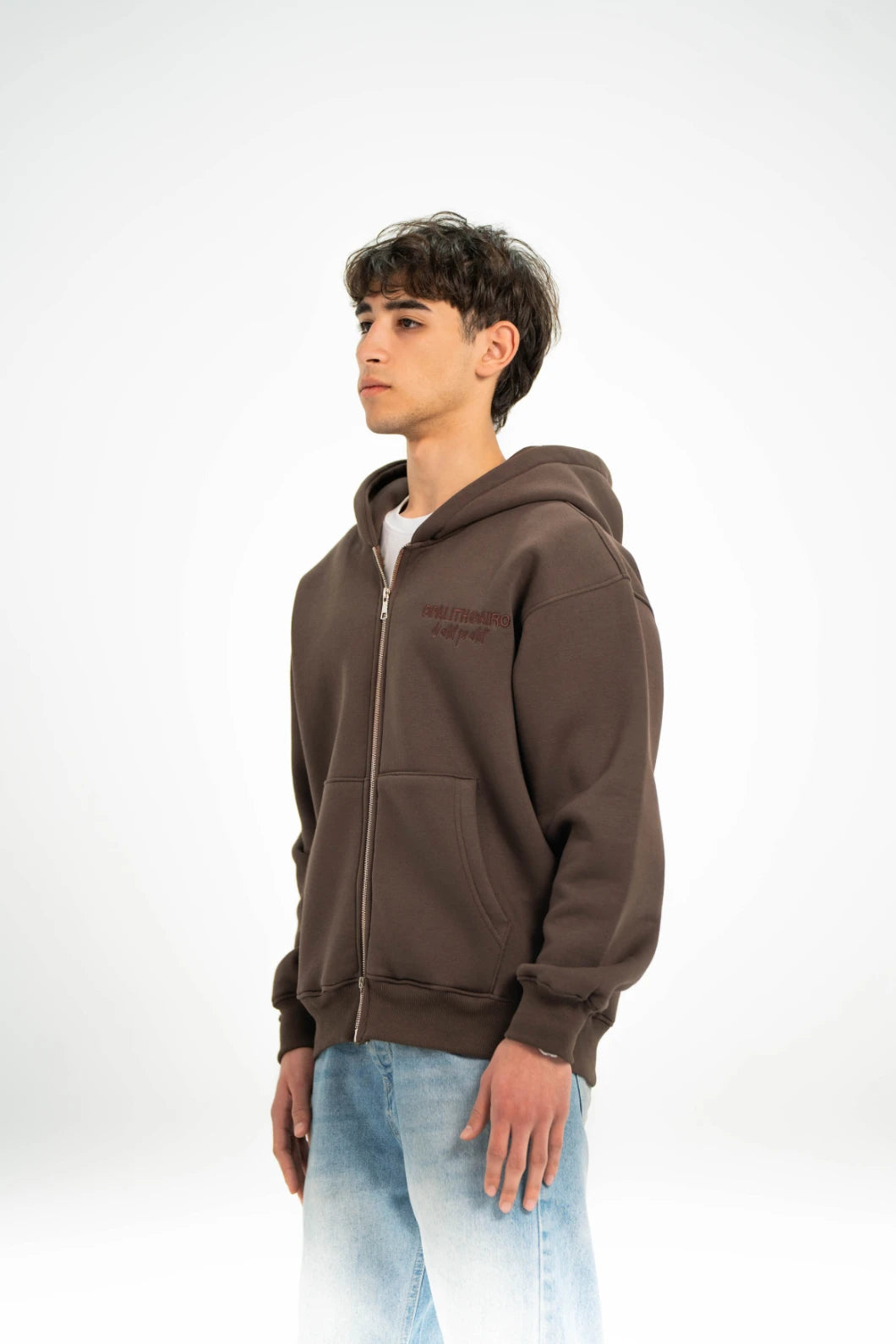 Brown AV Artist Double Zipper