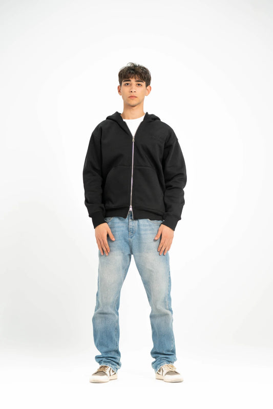 Black AV Artist Double Zipper