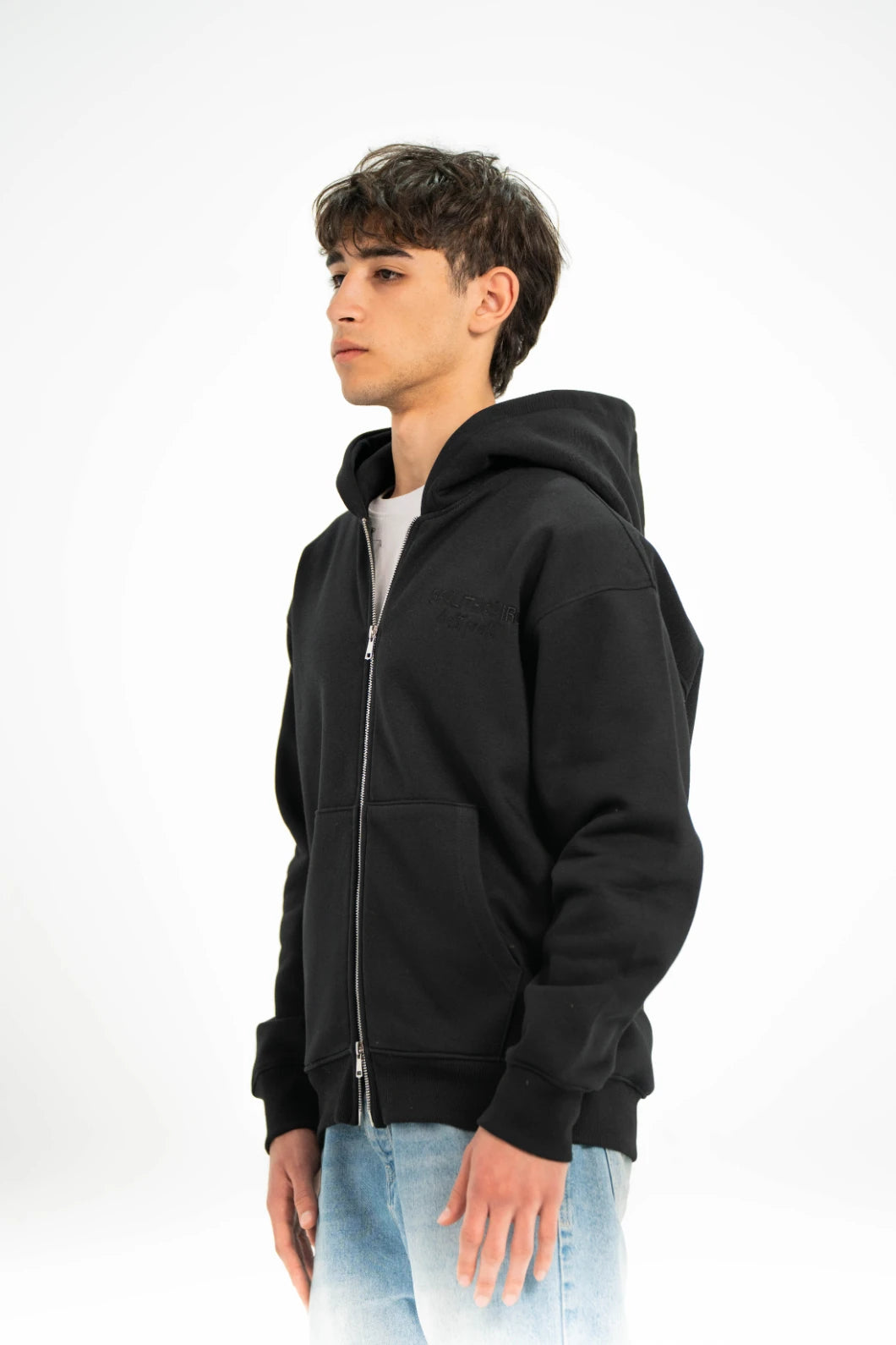 Black AV Artist Double Zipper