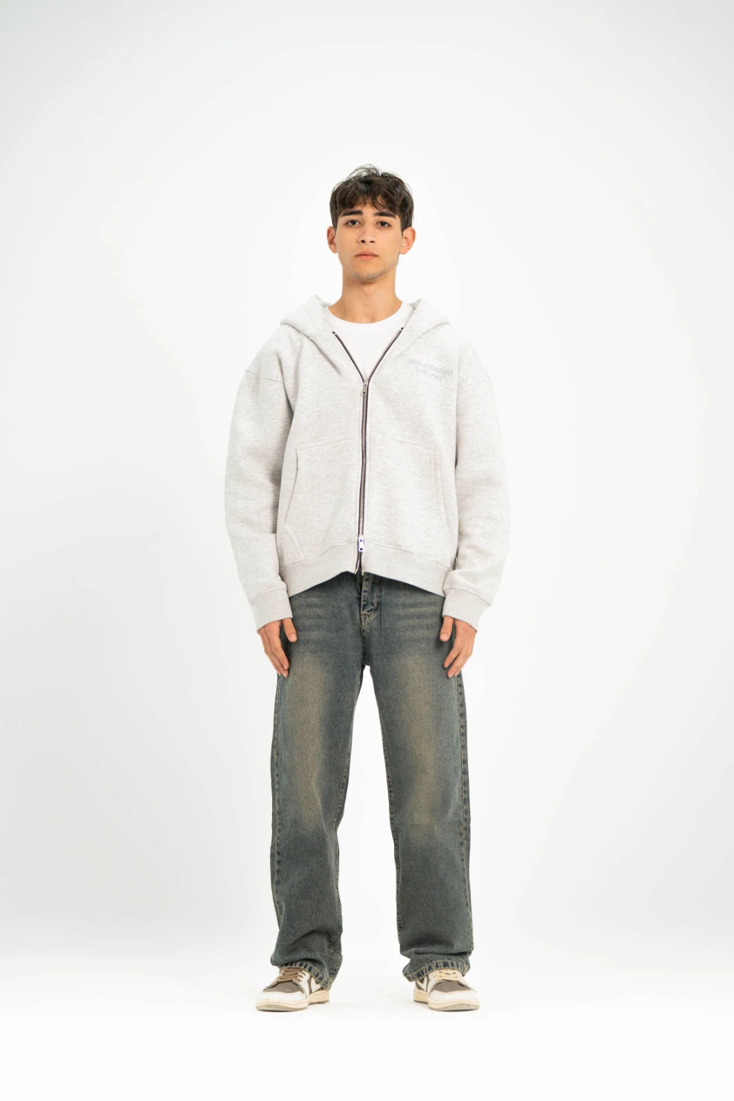Grey AV Artist Double Zipper