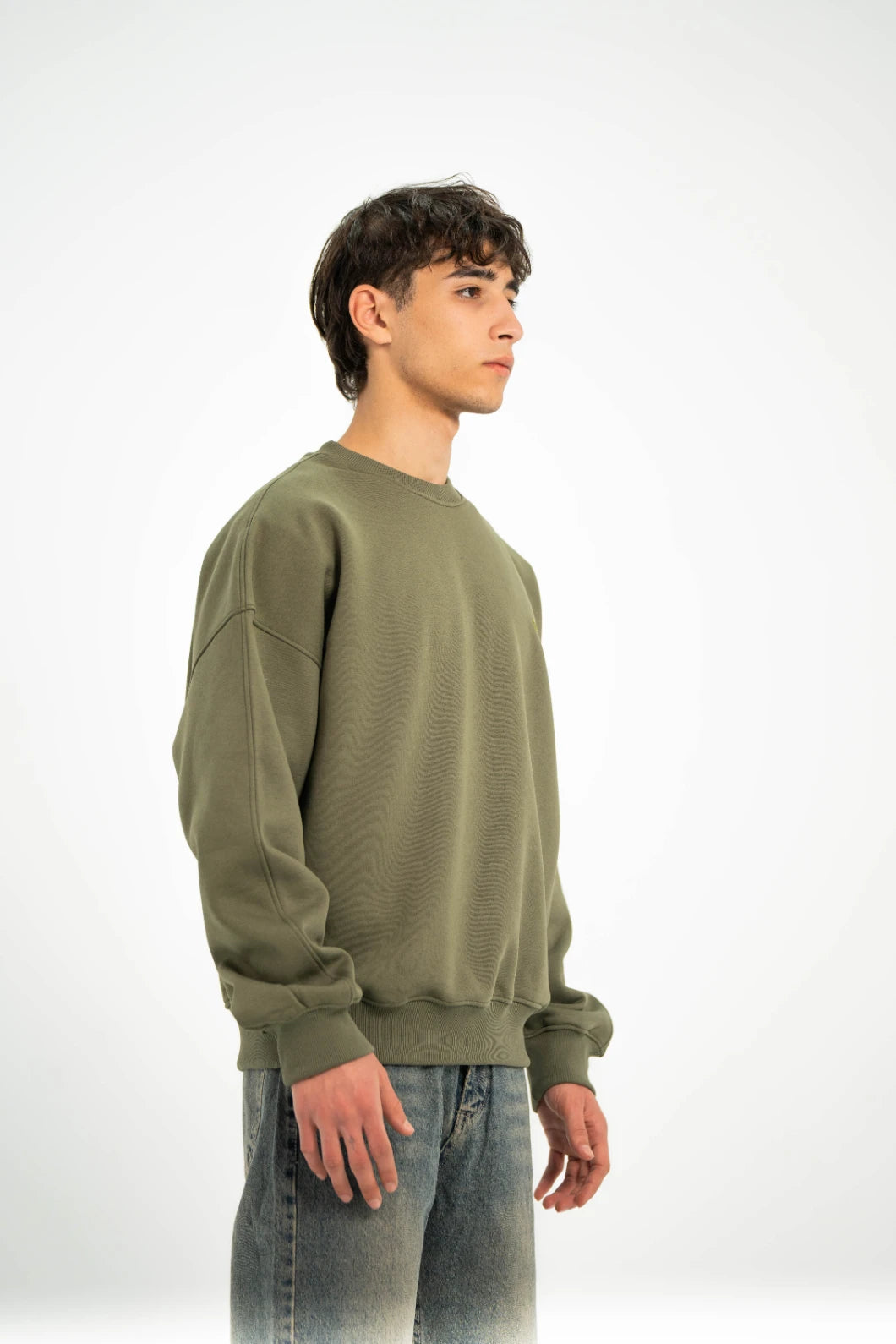 Olive Green AV Artist Crew Neck