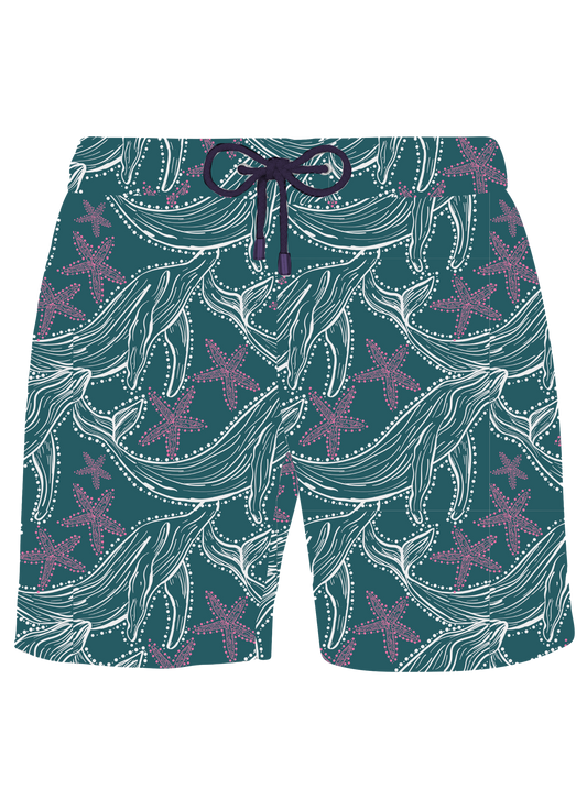 Whale Tide Swim Shorts - Kids