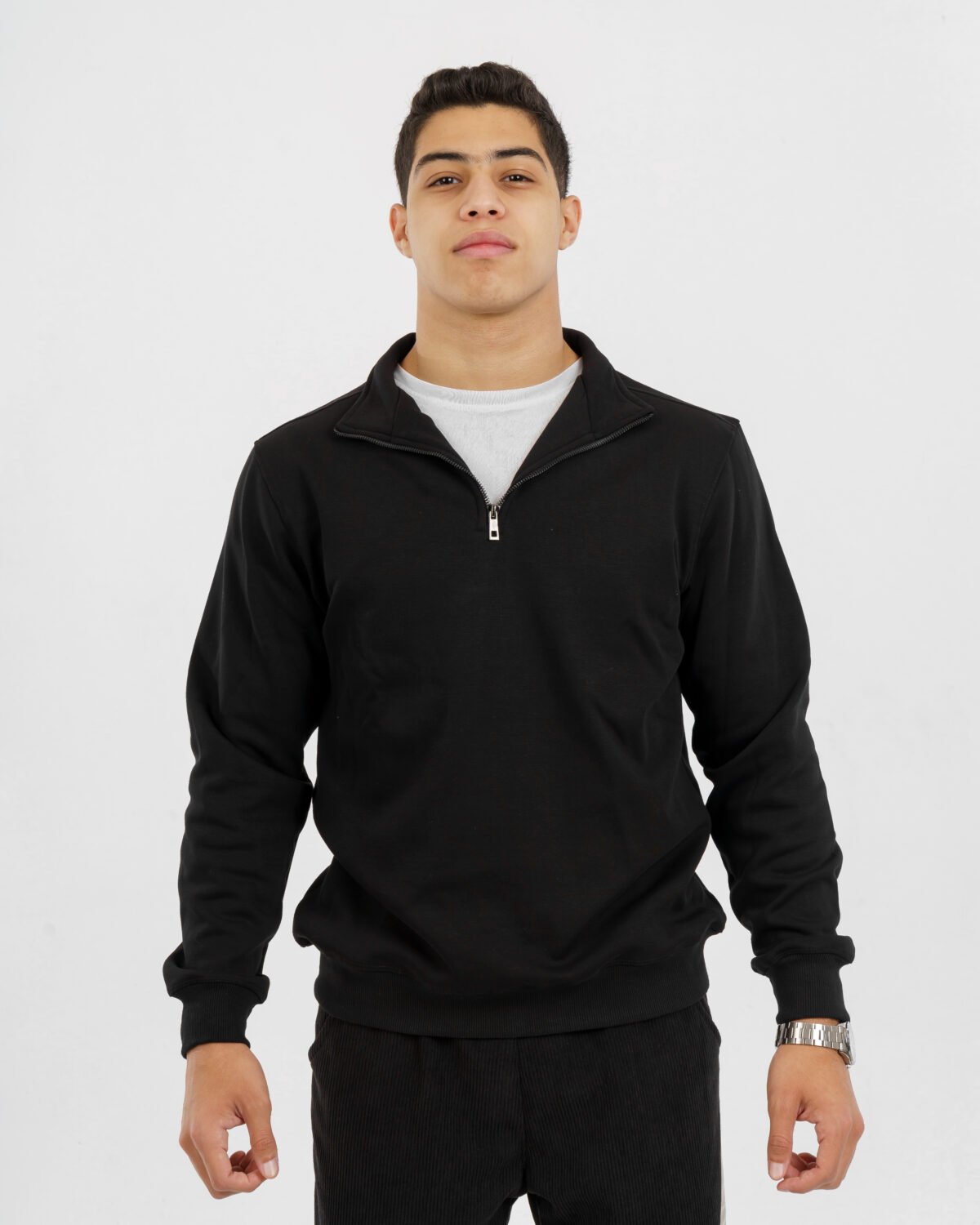 Black Quarter Zipper