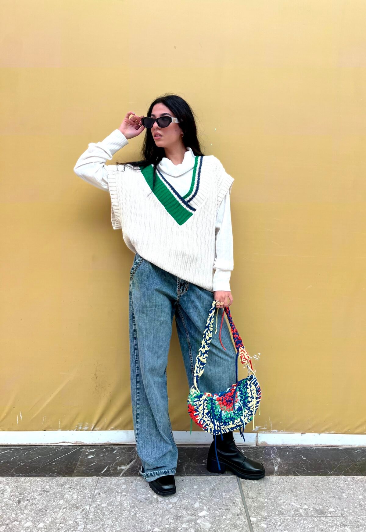 Half round colorful bag - Image 2