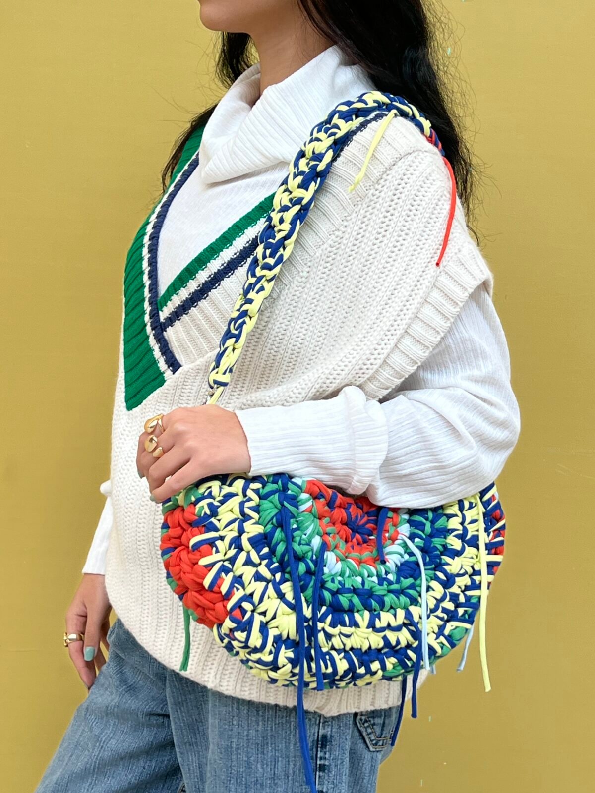 Half round colorful bag - Image 3