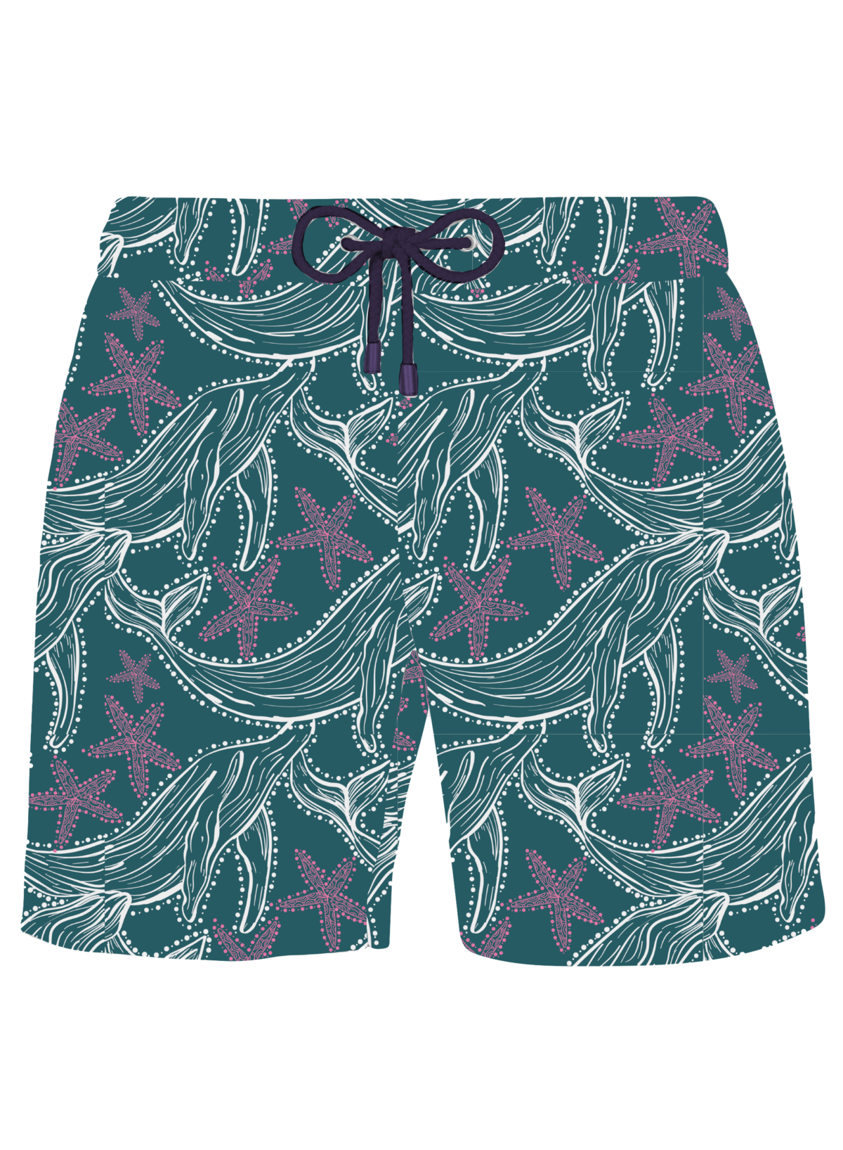 Whale Tide Swim Shorts - Adults