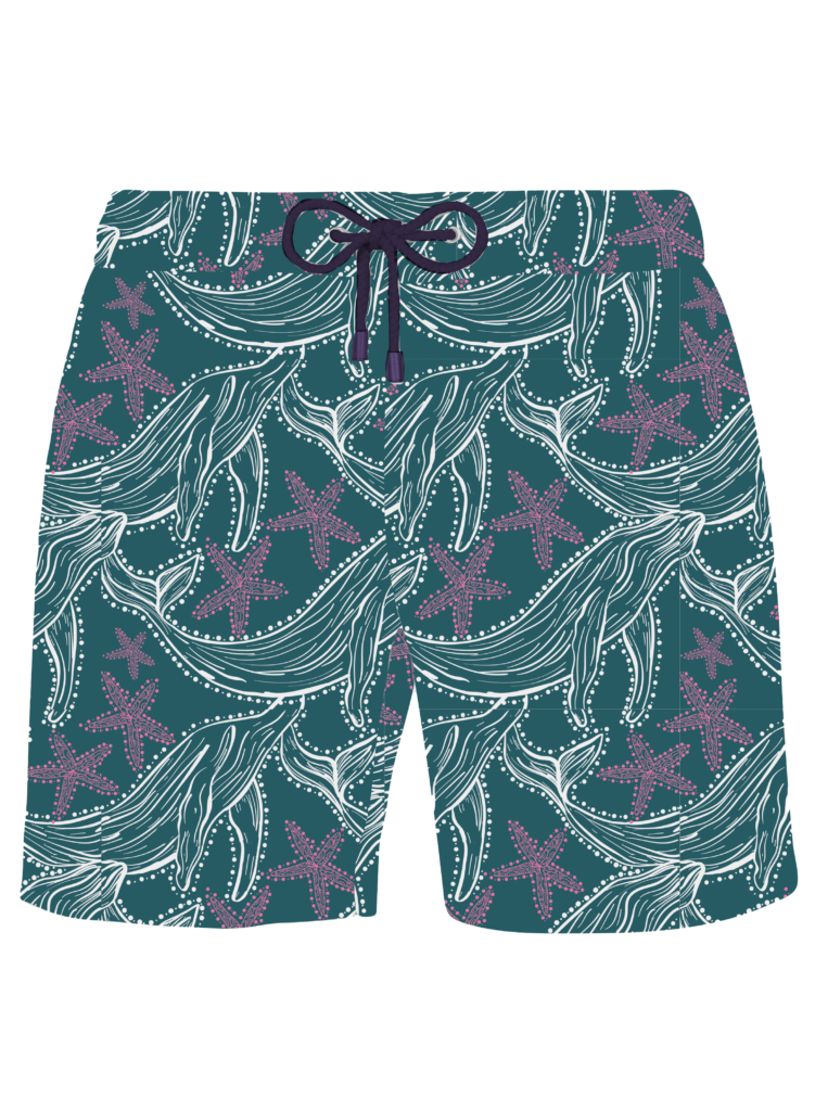 Whale Tide Swim Shorts - Adults