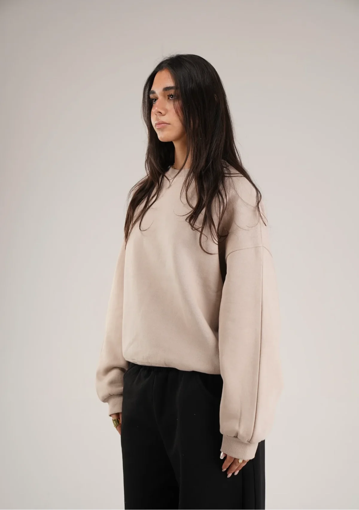 Beige crewneck