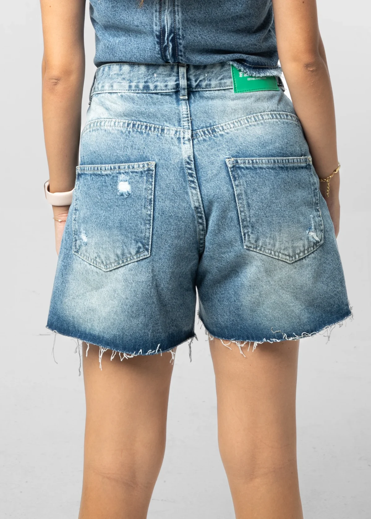 Blue Frenchee Chic Shorts - Image 2