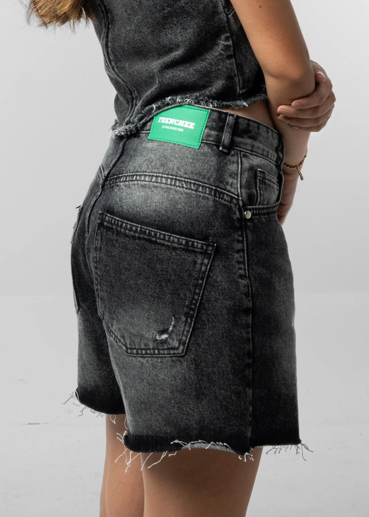 Black Frenchee Chic Shorts - Image 2